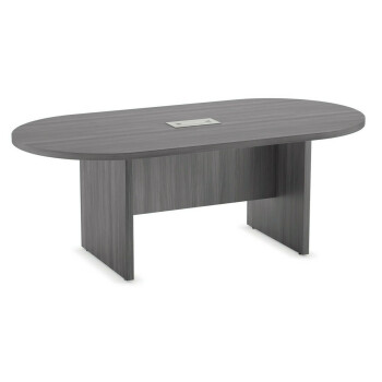 round gray conference table